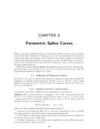 CHAPTER 6 Parametric Spline Curves