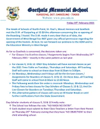Feb 19Th, 2021 D.M. Meeting at 12:30 This