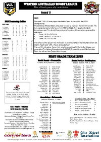 The Official Game Day Newsletter Round 17