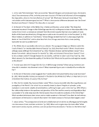 1. in the Note "Evils Imminent," Erik Larson Writes