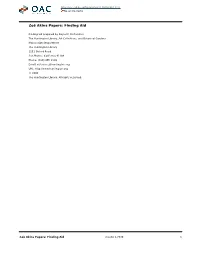Akins Papers: Finding Aid