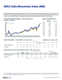 MSCI India Momentum Index (INR) (PRICE)