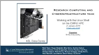 Research Computing and Cyberinfrastructure Team