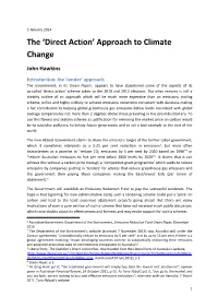 The 'Direct Action' Approach to Climate Change