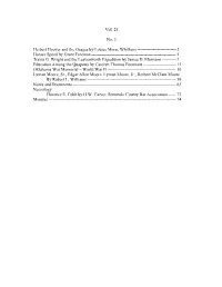 Vol. 25 No. 1 Herbert Hoover and the Osages by Louise Morse Whitham