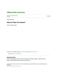 Why Are There Tax Havens?