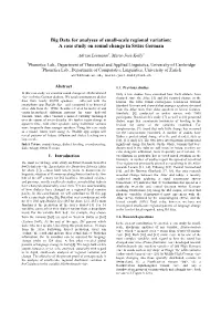 Big Data for Analyses of Small-Scale Regional Variation: a Case Study on Sound Change in Swiss German