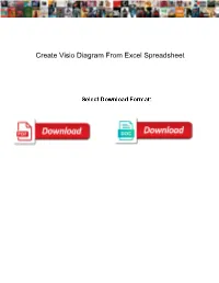 Create Visio Diagram from Excel Spreadsheet