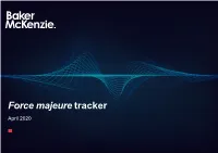Force Majeure Tracker