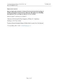 Species Limits and Taxonomic Revision of the Bracteate-Prostrate Group Of