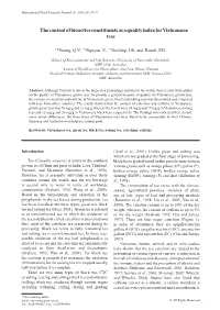 The Content of Bioactive Constituents As a Quality Index for Vietnamese Teas
