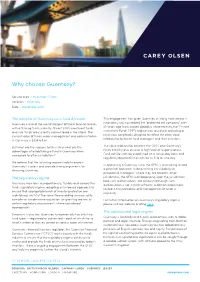 Why Choose Guernsey?