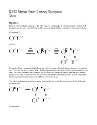 123.312 Advanced Organic Chemistry: Retrosynthesis Tutorial