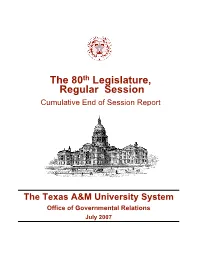 80Th Legislative Session