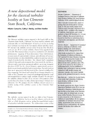 A New Depositional Model for the Classical Turbidite Locality at San