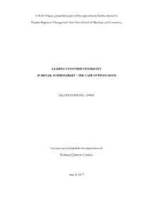 A Work Project, Presented As Part of the Requirements for the Award of A