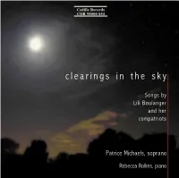 Clearings in the Sky