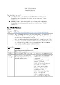 Govhk Notification Data Specification