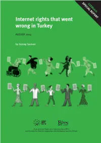 Internet Rights That Went Wrong in Turkey