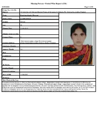 Missing Person - Period Wise Report (CIS) 26/08/2020 Page 1 of 50