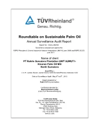 Roundtable on Sustainable Palm