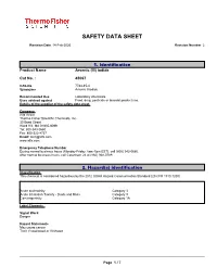 Safety Data Sheet