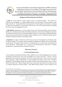 UNPO UPR Submission 13Th Philippines