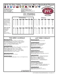 2015-16 OVC Basketball Notes.Indd