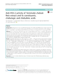 Anti-HSV-2 Activity of Terminalia Chebula Retz Extract and Its