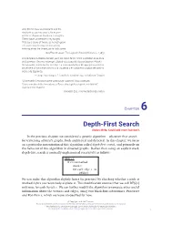 Depth-First Search, Topological Sort