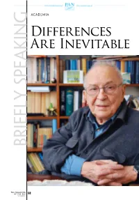 Differences Are Inevitable Briefly Speaking