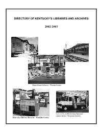 Directory of Kentucky's Libraries and Archives
