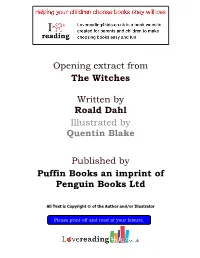 The Witches FINAL Opening Extract