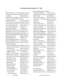 Z Bulletin Index 9 PT Serif