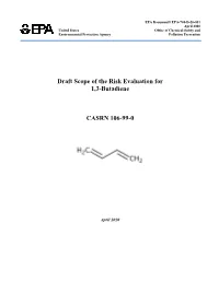 Draft Scope of the Risk Evaluation for 1,3-Butadiene CASRN 106-99-0