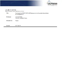 Final Report for SERDP WP-2209 Replacement Melt-Castable Formulations for Composition B