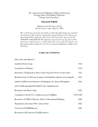 Table of Contents