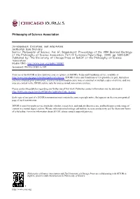 Development, Evolution, and Adaptation Author(S): Kim Sterelny Source: Philosophy of Science, Vol