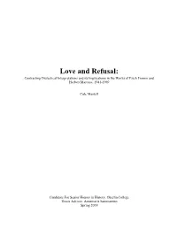 Love and Refusal: Contrasting Dialectical Interpretations and Its Implications in the Works of Erich Fromm and Herbert Marcuse, 1941-1969