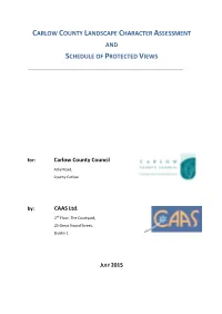 Carlow County Landscape Character Assessment and Schedule of Protected Views
