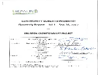 Community Benefits Program