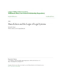 Hans Kelsen and the Logic of Legal Systems Michael S