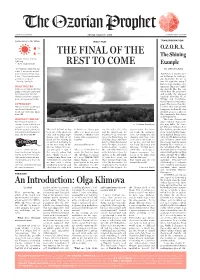 Ozorian Prophet May 2013