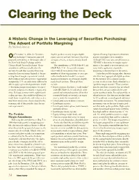 The Advent of Portfolio Margining by Michael Jamroz