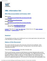 XML Information Set
