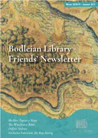 Bodleian Library Friends' Newsletter