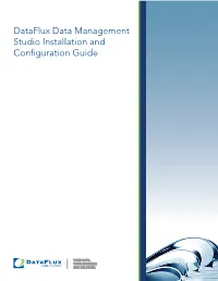 Dataflux Data Management Studio Installation and Configuration Guide This Page Is Intentionally Blank