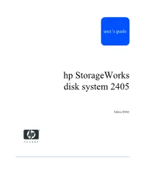 Hp Storageworks Disk System 2405