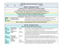 Presentation Title Listing