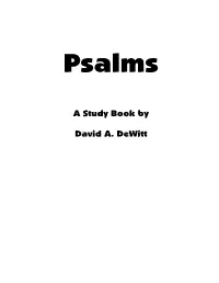 Psalms Study Book--B